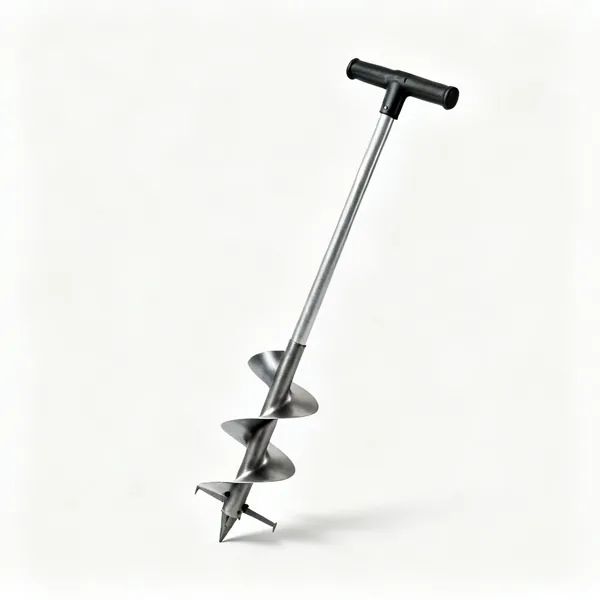 A twin blade post hole digger