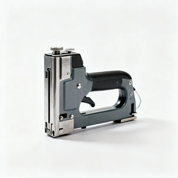 A heavy duty hand staple gun