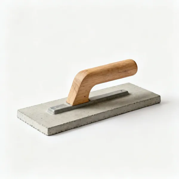 Wooden float: A wooden concrete float with a handle