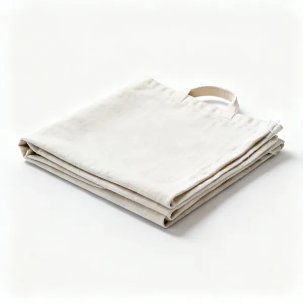 Dust sheets: A folded canvas dust sheet