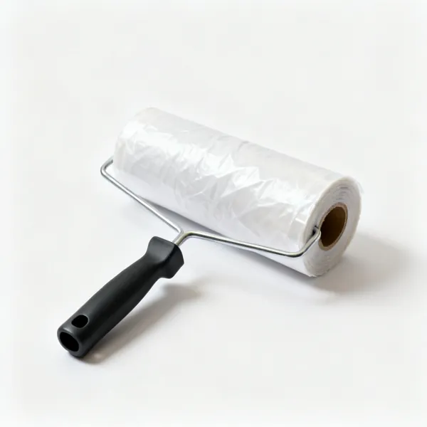 A roll of floor protection sheeting