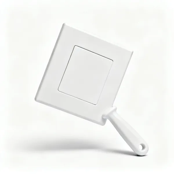 Socket cover plates: A white blank socket cover plate