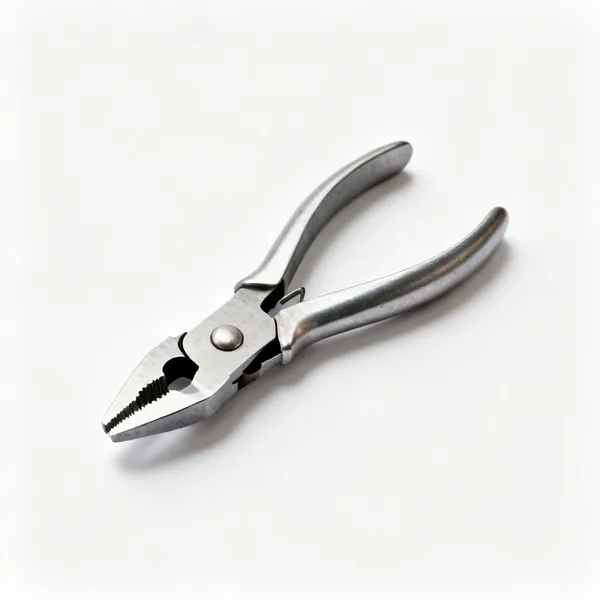 Metal stud snips: A pair of metal stud cutting snips