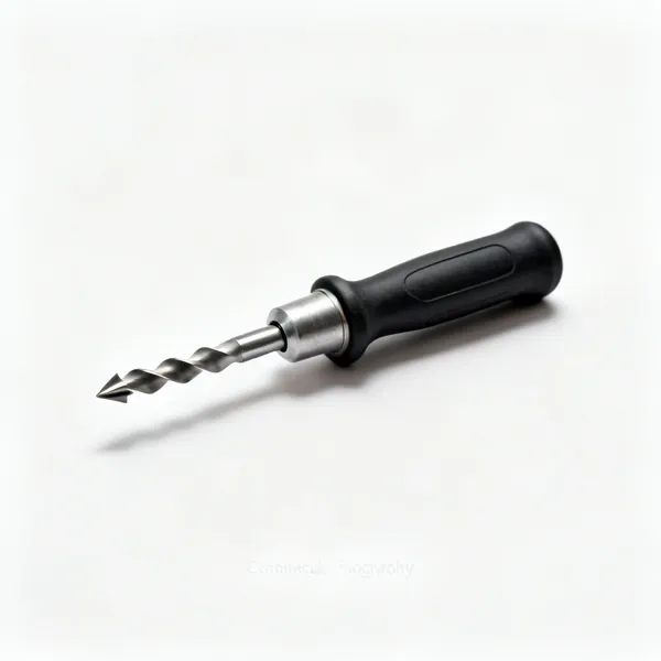 Rotary cut out tool: A rotary drywall cut out tool with a bit