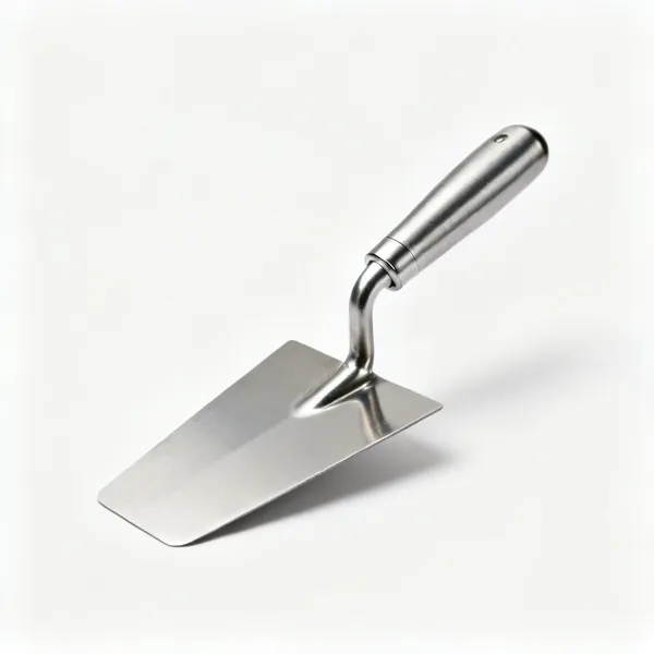 A stainless steel plastering skimming trowel