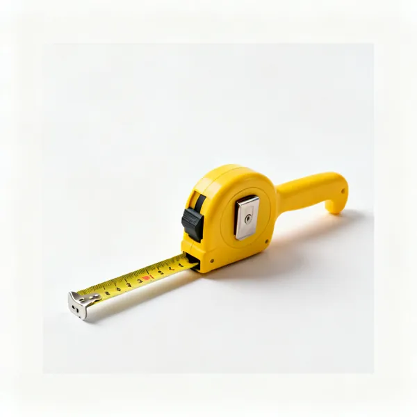 A yellow tape measure