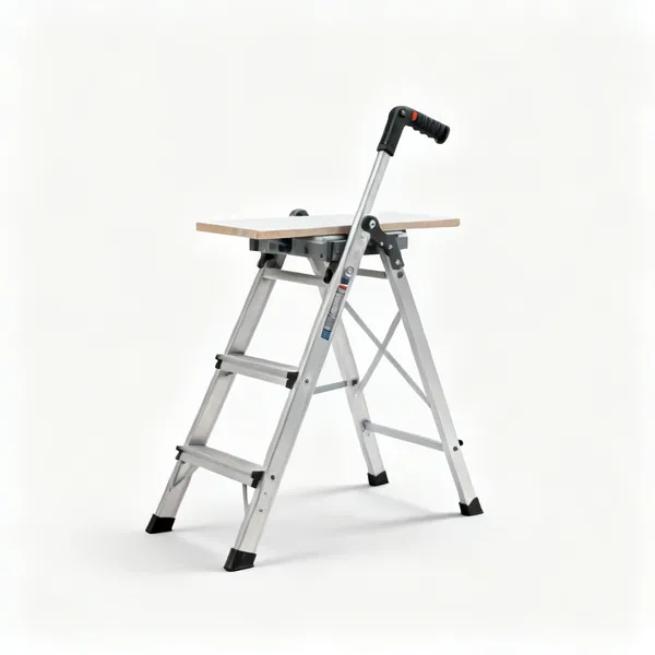 Trestles & staging: A pair of trestles with a staging board