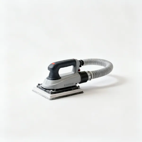 Vacuum sander: A vacuum assisted drywall sander with a hose