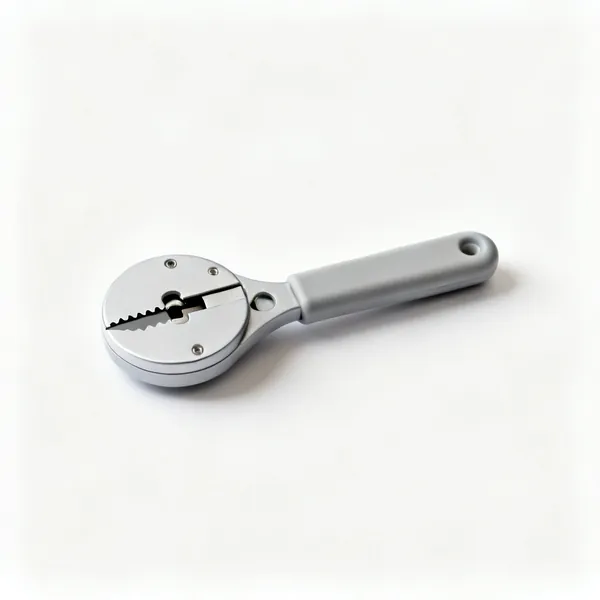 Data cable jacket stripper: A small round data cable jacket stripping tool with an adjustable blade