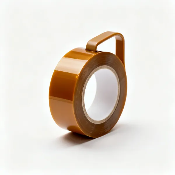 A roll of amber polyimide heat resistant tape