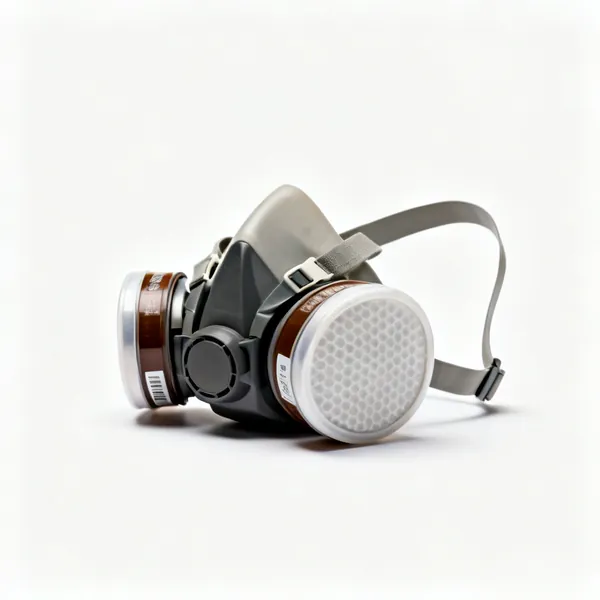 Dust mask: A half face dust respirator with filters