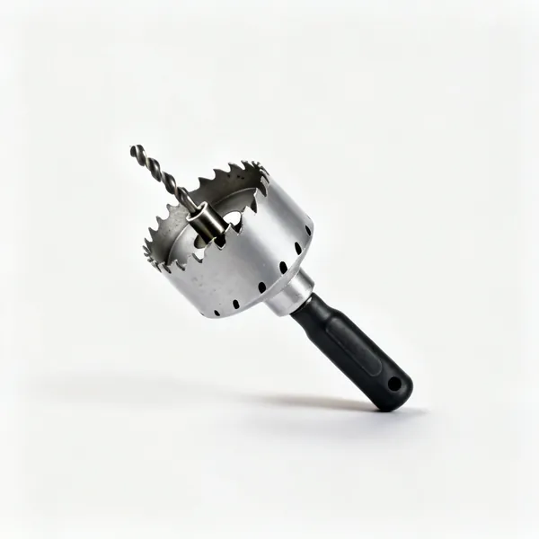 A hole saw cutter with a pilot bit and arbor