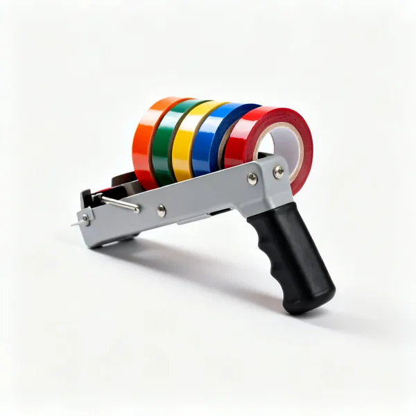 Rolls of coloured PVC electrical insulation tape