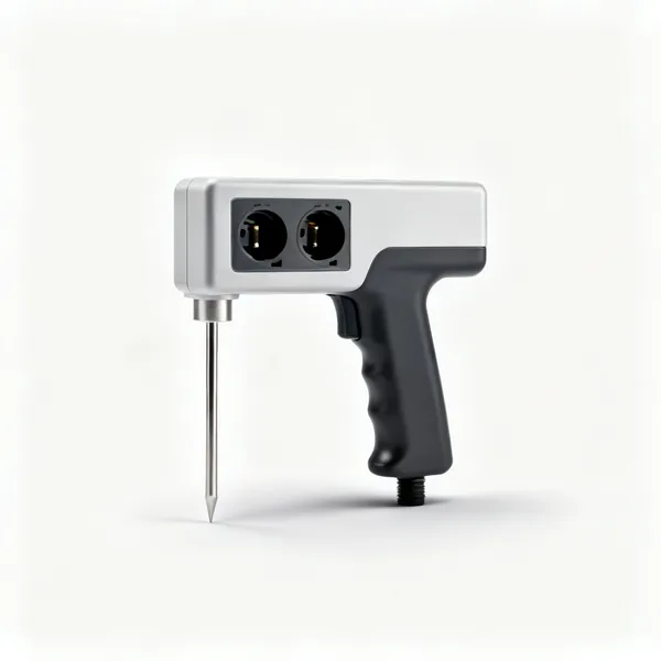 A handheld proving unit with two probe sockets