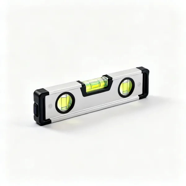 A small torpedo spirit level with a magnetic edge