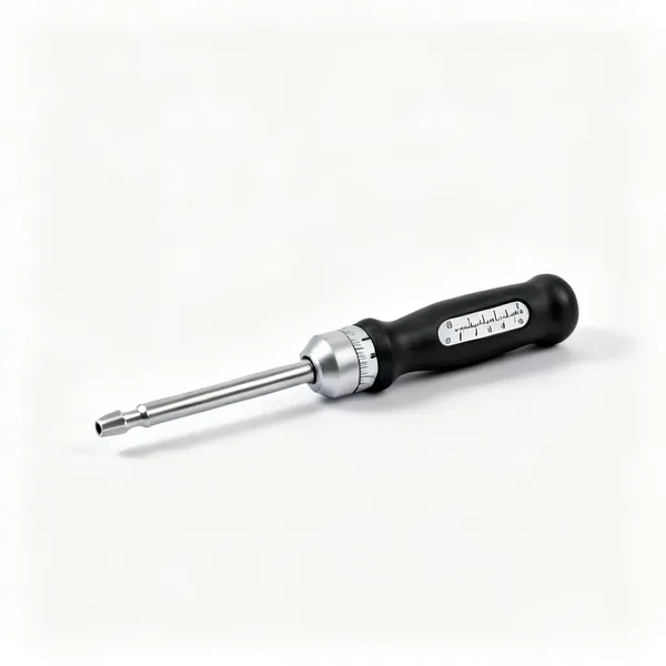 A torque screwdriver with an adjustable scale on the handle