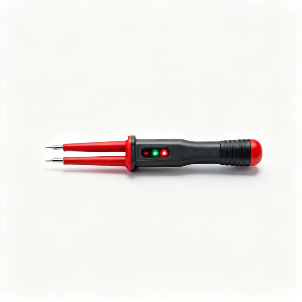 A two pole voltage indicator with two fixed probes and indicator lights