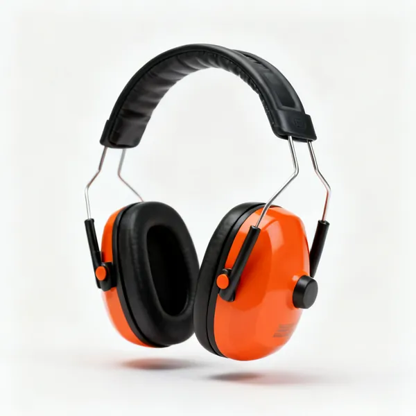 A pair of over-ear protective ear defenders