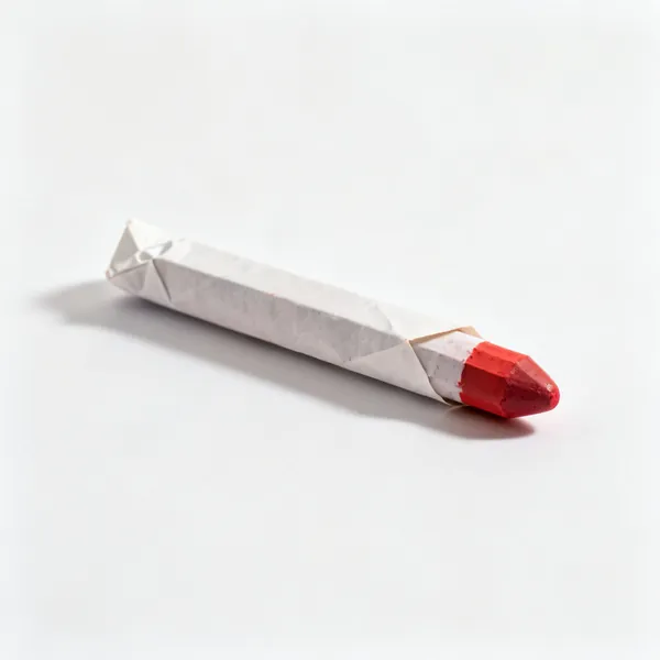Stock marker: A livestock marking crayon stick in a paper wrapper