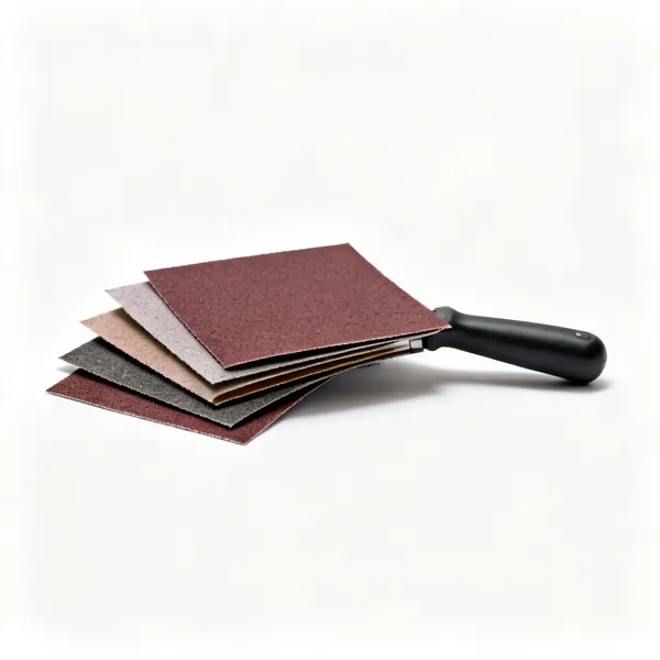 Abrasive paper: Sheets of abrasive sandpaper in several grits