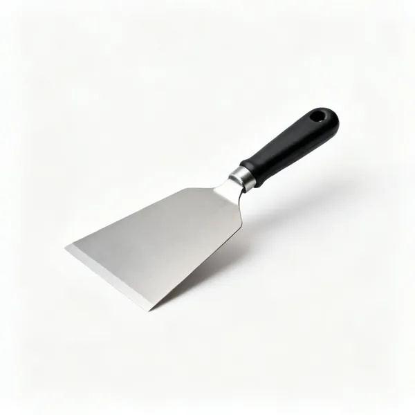 A steel cabinet scraper card