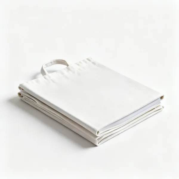 Dust sheets: A folded canvas dust sheet
