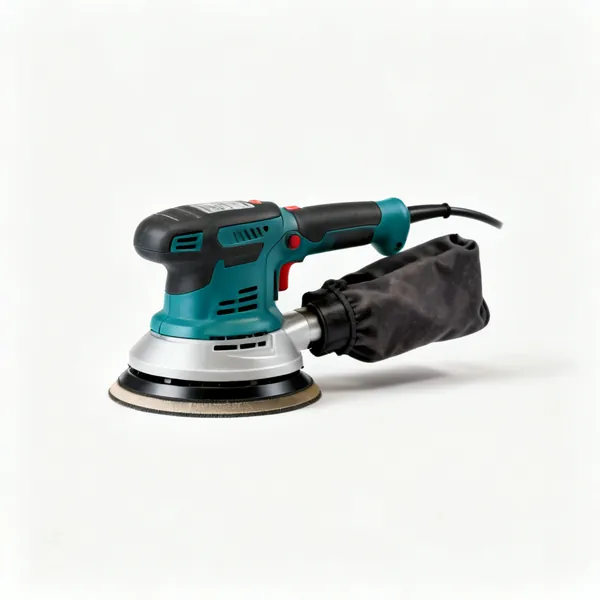 A random orbit sander with a dust bag