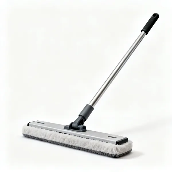 A T bar floor finish applicator with a pad