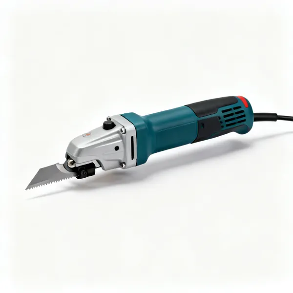 An oscillating multi tool with a flush cut blade