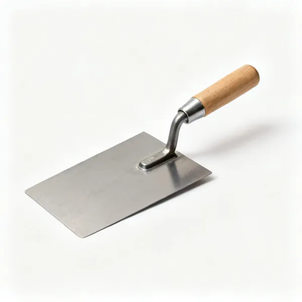 A wide flooring smoothing trowel
