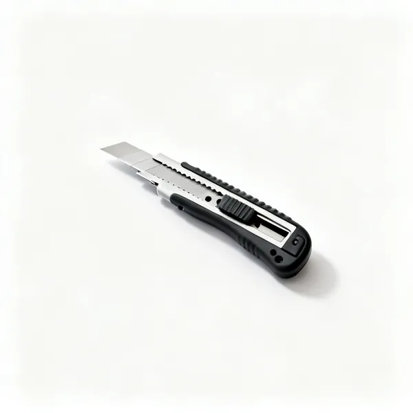 A retractable utility knife with blades