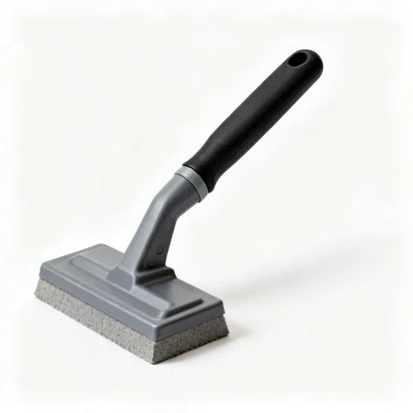 A plastic laminate flooring tapping block