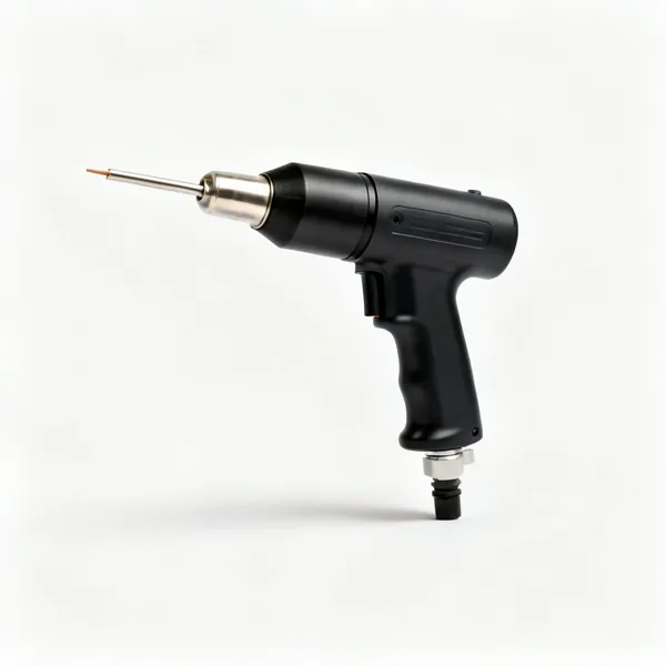 Hot air welder & rod: A hot air vinyl welding gun with welding rod