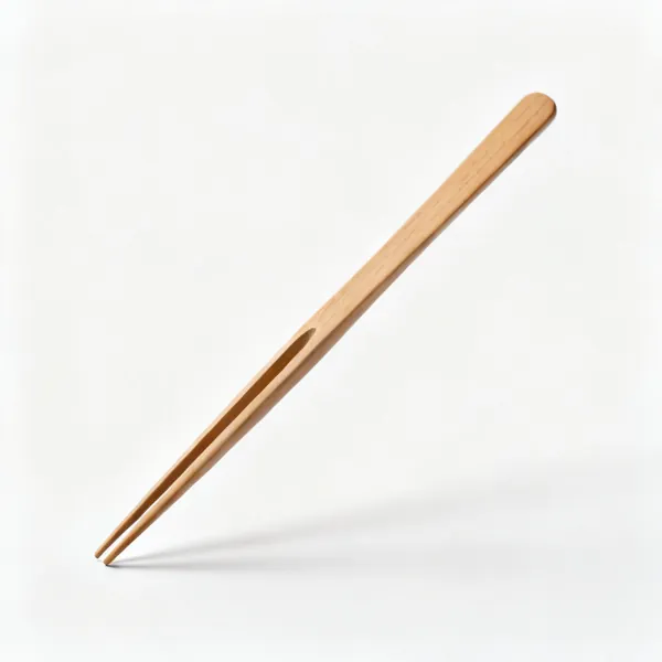 Soil chopstick: A plain wooden bonsai soil working chopstick