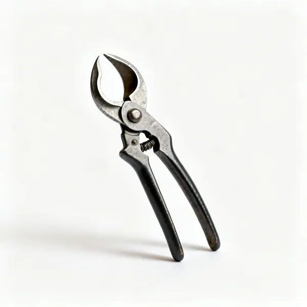Concave branch cutter: A pair of japanese concave bonsai branch cutters with curved hollow jaws