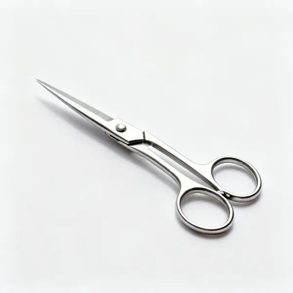 Stainless shears: A pair of stainless steel bonsai shears with looped handles and small blades
