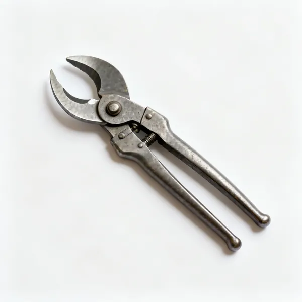 A pair of large japanese bonsai trunk cutters with heavy concave jaws