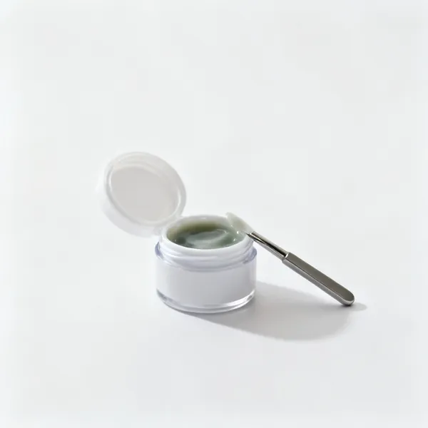 A small tub of bonsai cut paste wound sealant with the lid off
