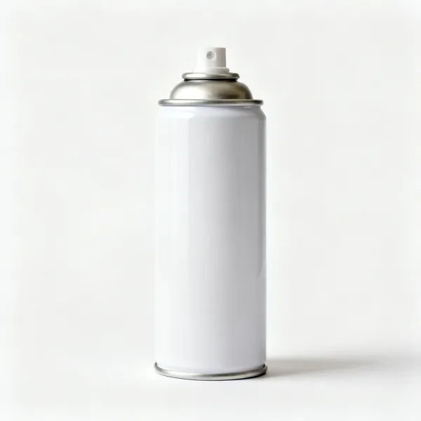 Line marker spray: An aerosol can of white line marking spray paint