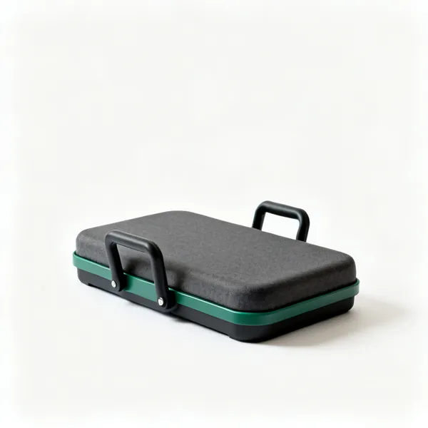 A padded garden kneeler with handles