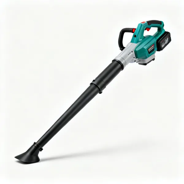 A cordless garden leaf blower