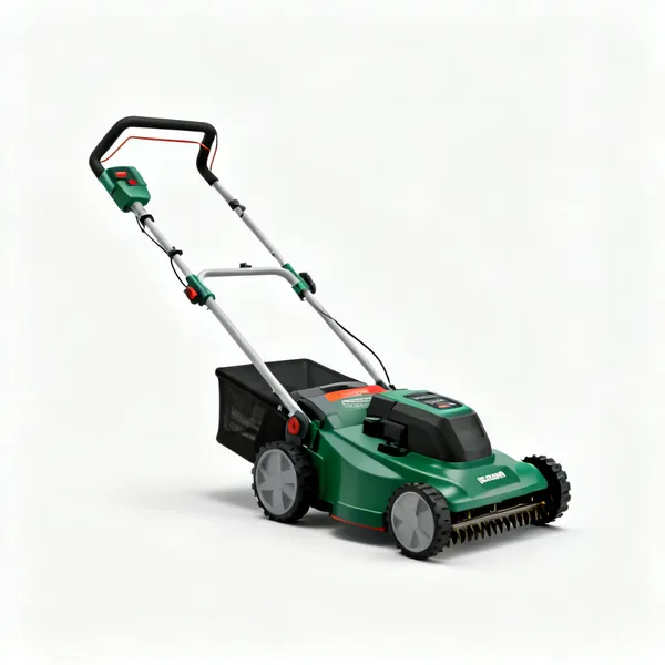An electric lawn scarifier machine