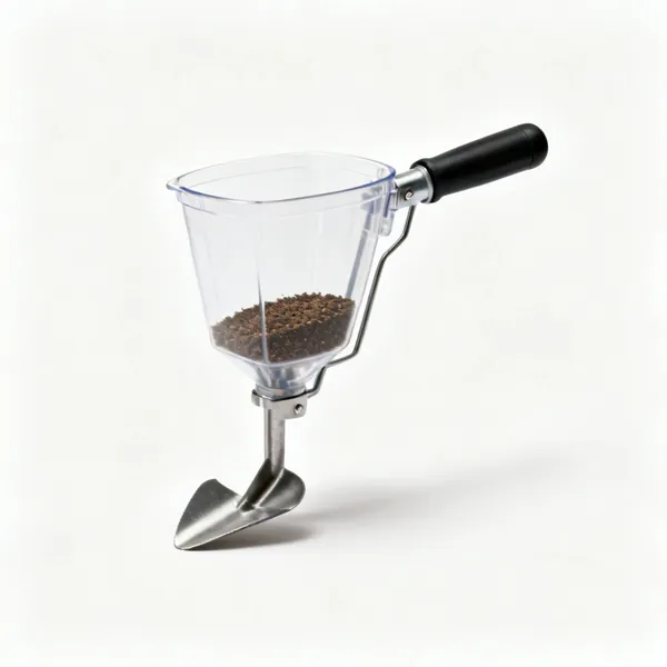 A handheld seed sower dispenser