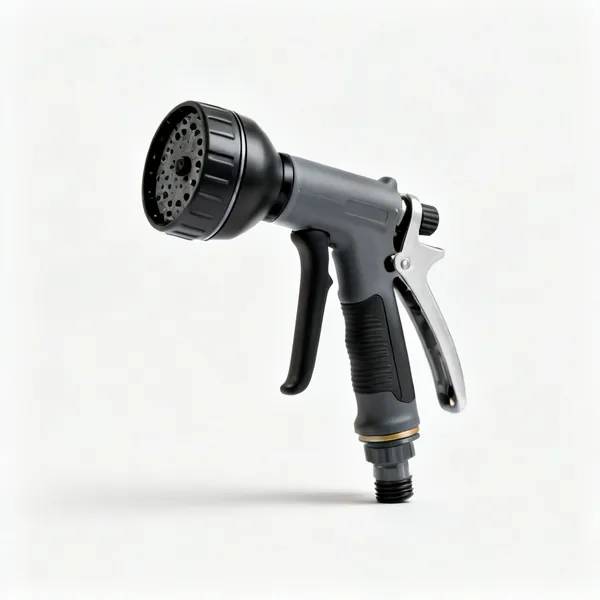 An adjustable garden hose spray gun