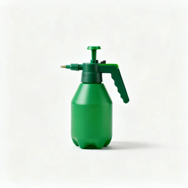 Pressure sprayer: A green pump pressure garden sprayer