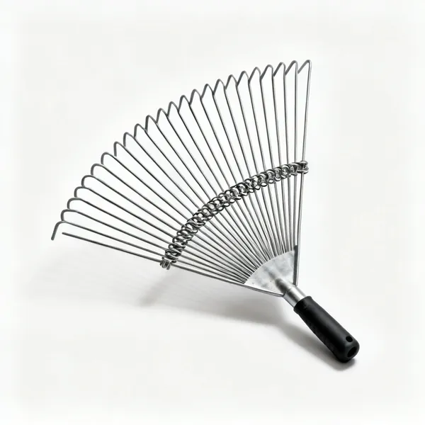 Spring tine rake: A spring tine fan rake