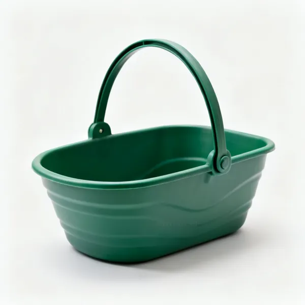 A flexible rubber garden trug tub