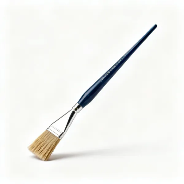 A stiff cementing brush for stained glass
