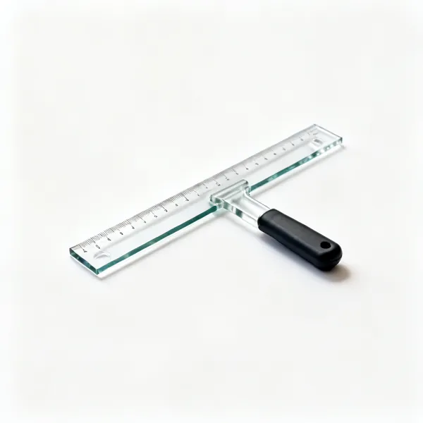 Cutting square: A glass cutting T square