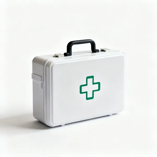 A small first aid kit box